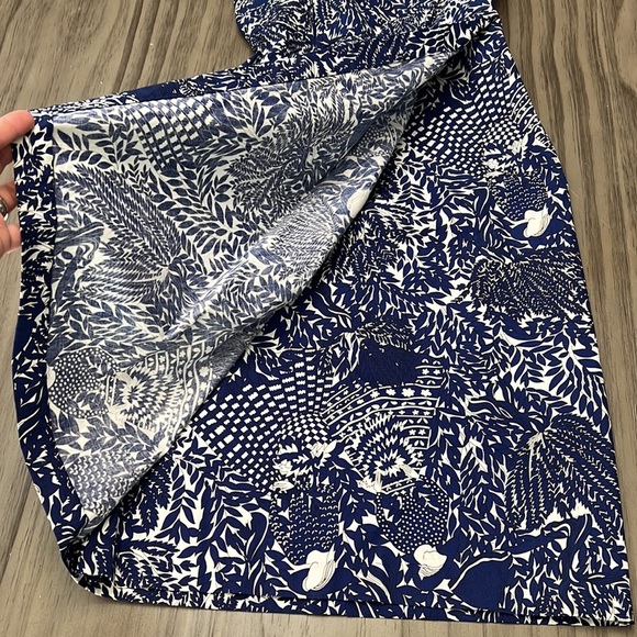 JILL STUART FLORAL BLUE & WHITE DRESS X- SMALL - Picture 8 of 17